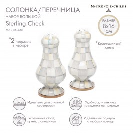 Набор солонка/перечница большой sterling check 89242-540